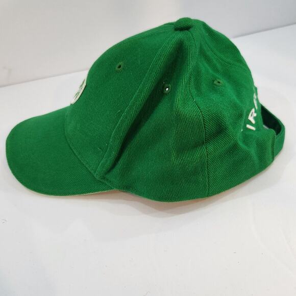 Lansdowne $30 OS Ireland Three Leaf Clover Baseball Cap Green White Strapback - Picture 6 of 8